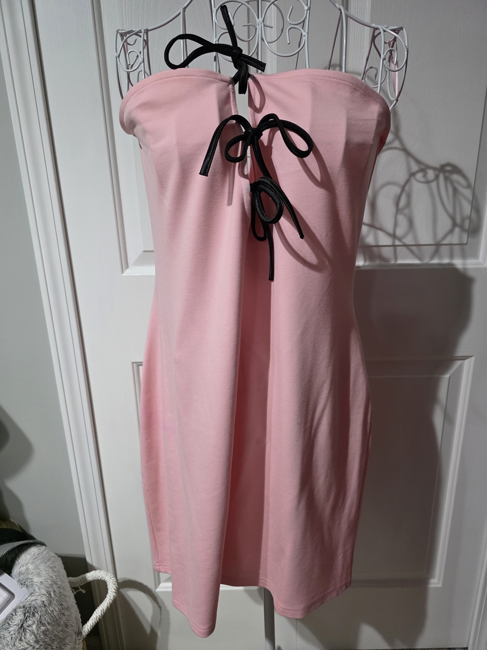 Fashion Nova Brielle Bow Pink Strapless Mini Dress - Picture 3 of 7